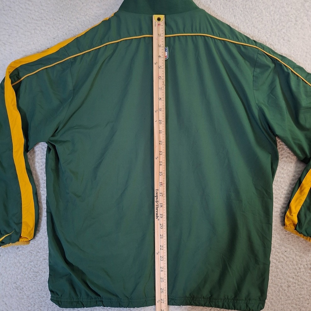Green Bay Packers 1/4 Zip Windbreaker Men's Small* NFL Nike On Field Green Lined - Picture 7 of 10